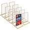 Azar Displays Gold Double-Sided Clear Acrylic Frames with Accent Trim 4 W x 6 H, 10PK 152792-GLD-10PK - alternate 1
